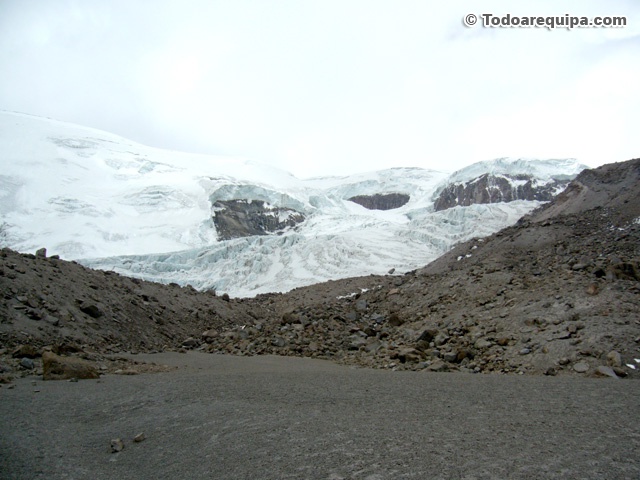 Observando el glaciar