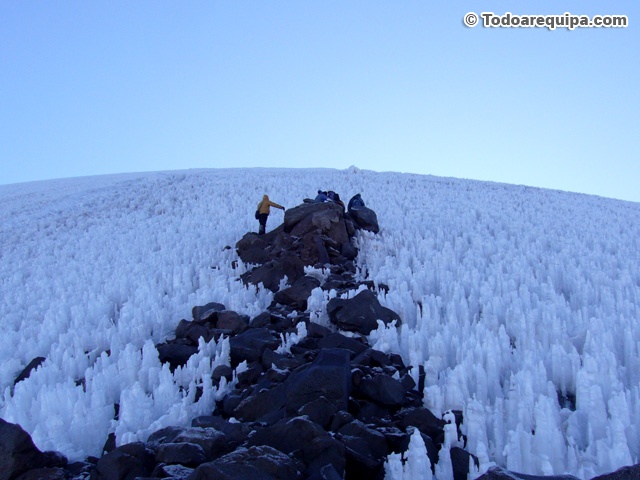 Comienzo de la nieve
