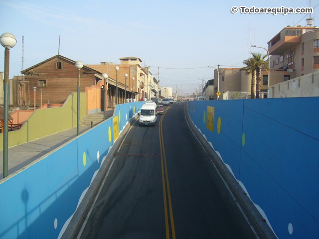 Bajada con dirección a las playas