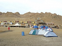 Acampando en Puerto Inca