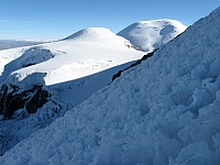 Muestra del ángulo de inclinación de subida al nevado Coropuna
