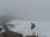 Finalizando el camino sobre la nieve