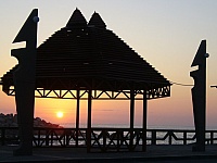 Bonito ocaso en el Muelle de Mollendo