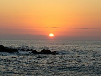 Sunset a orillas del mar