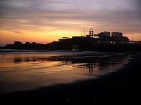 Atardecer en la playa de Mollendo